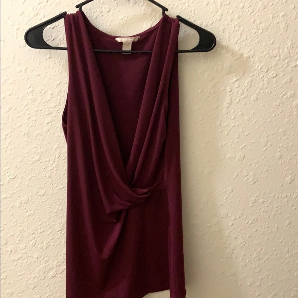 Banana republic dress tank top maroon size small